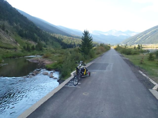Bike trail from Copper Mt to Frisco