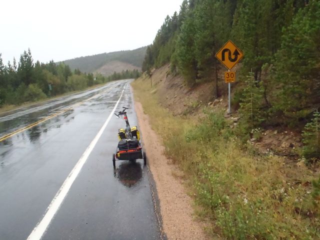 Rain and curves, Hwy 7