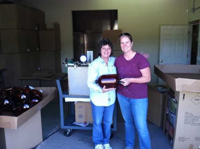 Carol and coworker at Sturman Industries