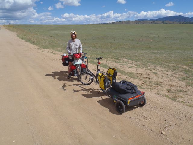 Max, biking the Divide
