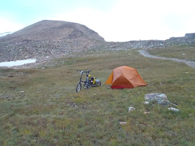 Campsite, near summit of Mosquito Pass