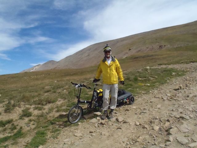 Don and bike, Mosquito Pass